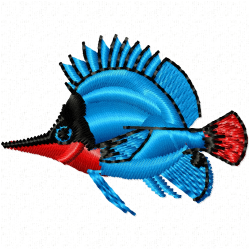 Fishes Embroidery Design 4 Fishes Embroidery Design 4